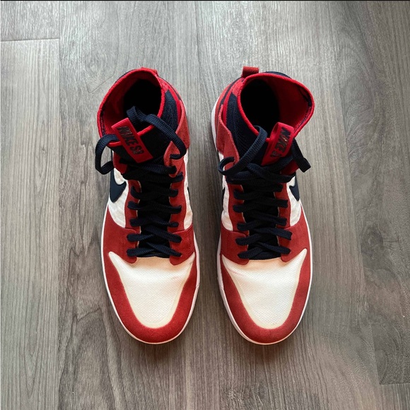 Nike SB Dunk High Elite University Red ‘Skate Longer’ Mens US10 - Picture 3 of 8